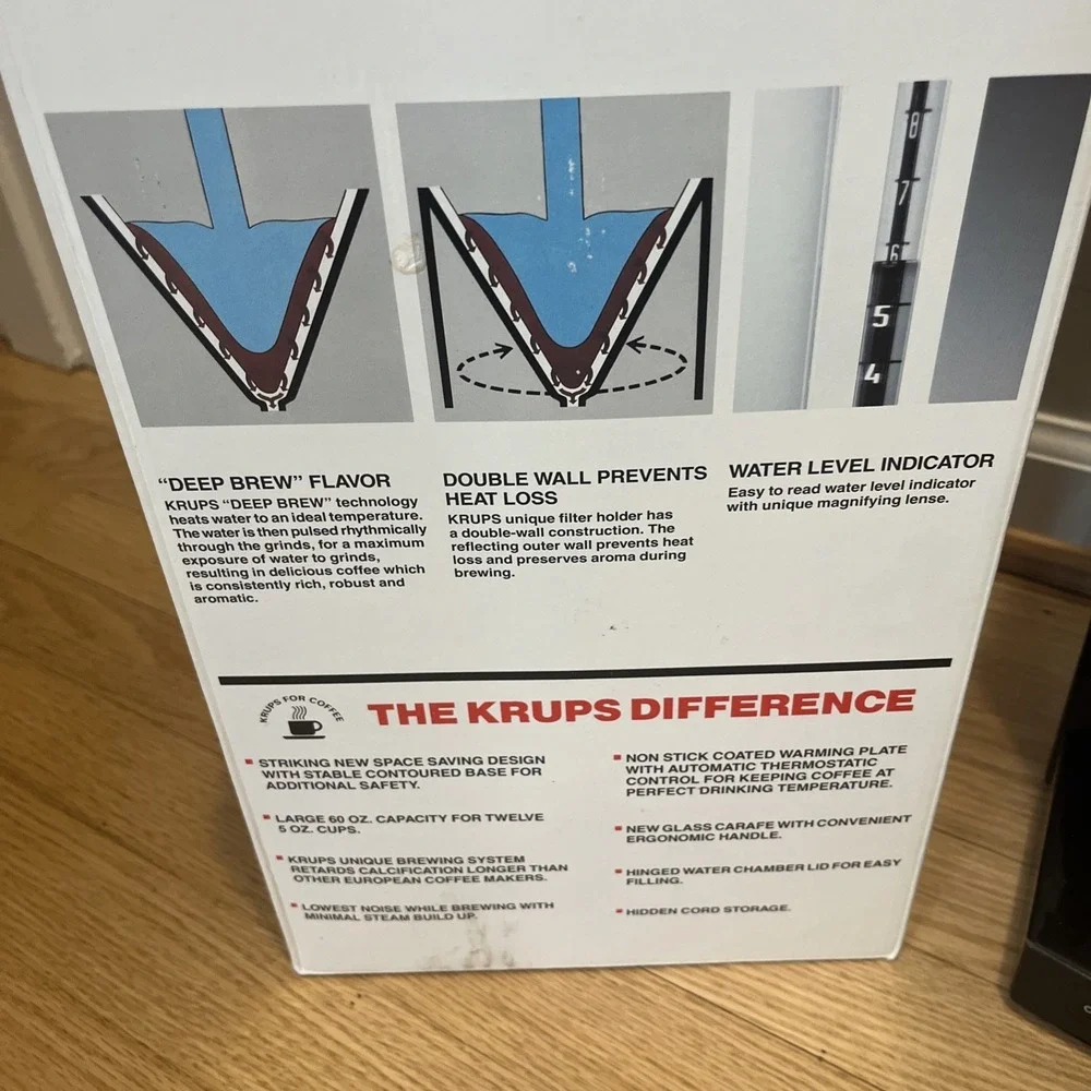Krups Aroma‎ Plus 134B Coffee Maker 12 Cup